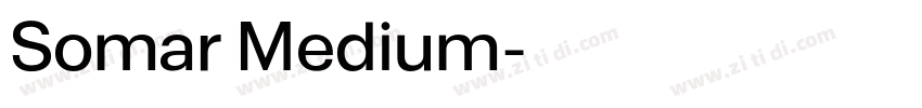 Somar Medium字体转换